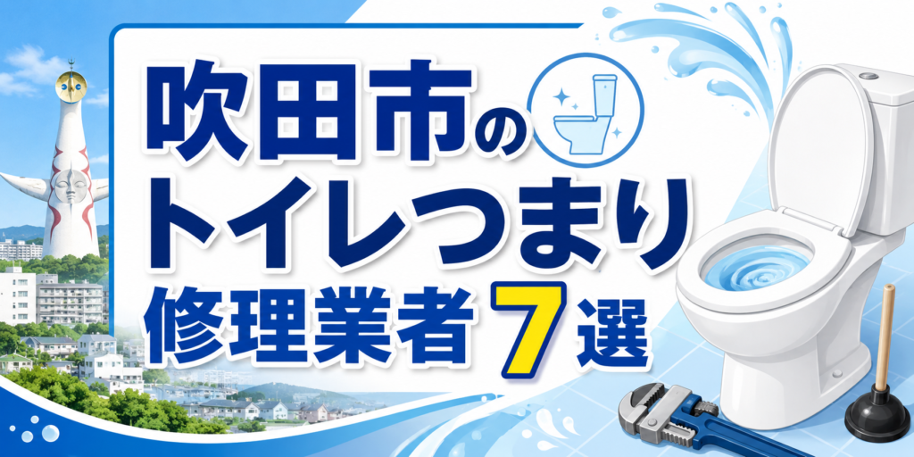 吹田市のトイレつまり修理業者７選